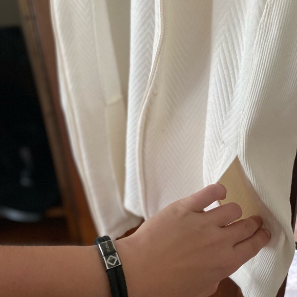 CROFT & BORROW | Off White/Cream Cotton Blend Zip Vest - Picture 8 of 9